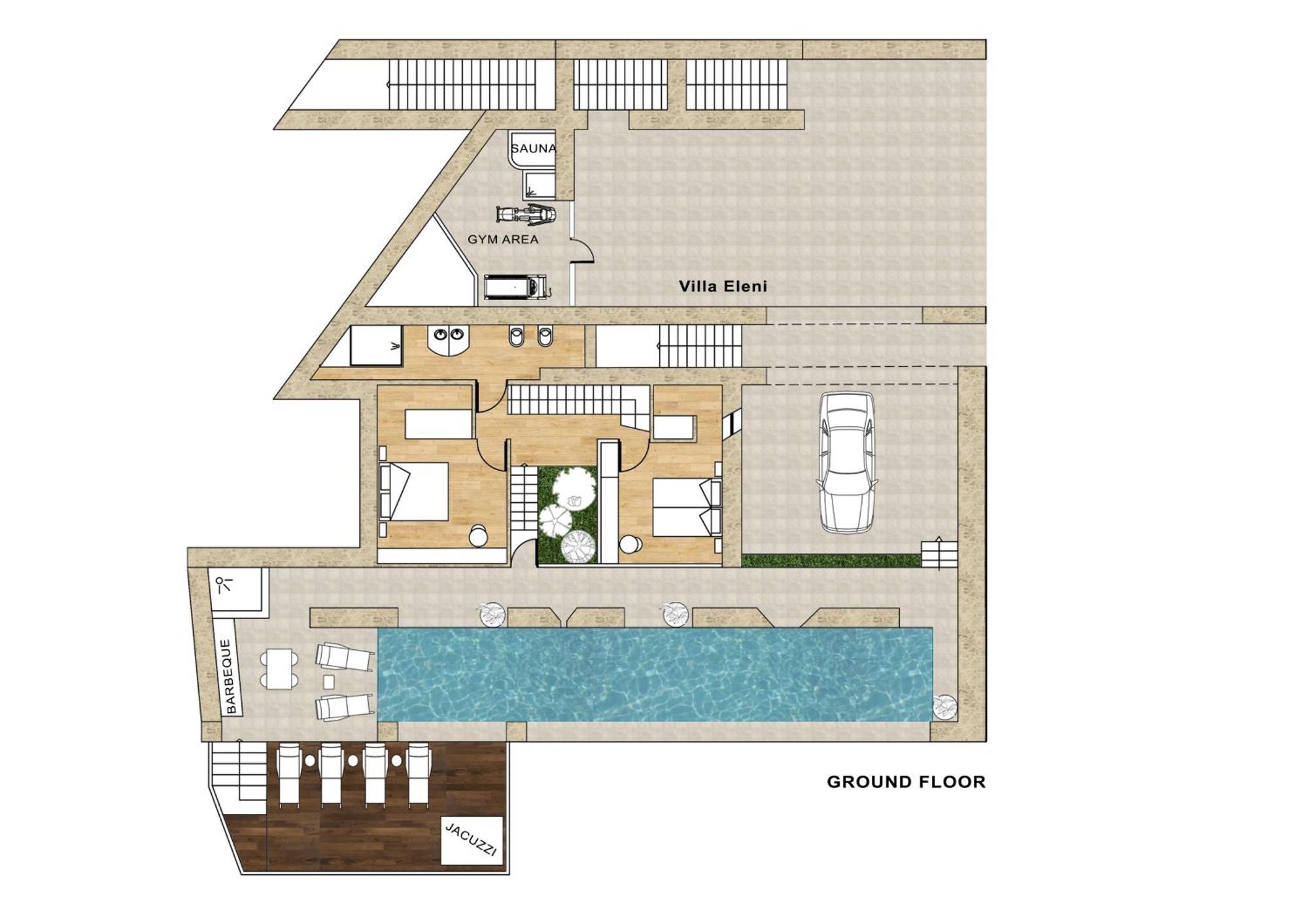 Beachfront Ravdoucha Epavlis Eleni Villa - Pool, Hot Tub, Gym, Sauna, Private Parking, Wifi 干尼亞 外观 照片